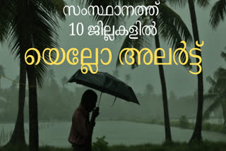 kerala rain  kerala monsoon  kerala yellow alert  കേരളത്തിൽ കാലവർഷം  കേരള മൺസൂൺ  കേരളത്തിൽ യെല്ലോ അലർട്ട്