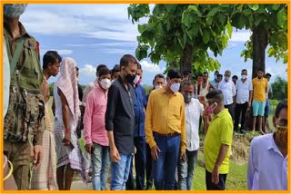 mla bhabesh kolita visited arimatta garh