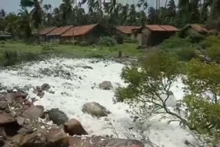 velvet sheet of sea water spreads in the Rock Garden area in sindhudurg