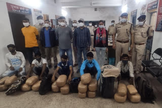 5 accused arrested with hemp in Sambalpur Express