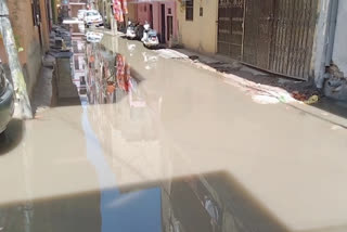 Chhatarpur Streets submerged due to rain