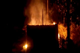 massive fire at sonari in charaideo