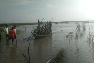 NDRF rescues 150 people stranded on boat in Narayani river in UP's Kushinagar