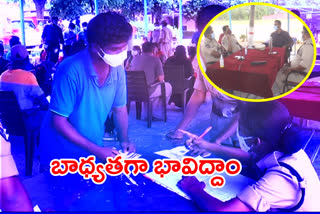 Vaccination of family members for policemen in Adilabad