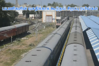 கூடுதல் சிறப்பு ரயில்கள், மதுரை கோட்ட ரயில்வே நிர்வாகம்