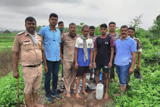 police action on village liquor business at Rave in raigad