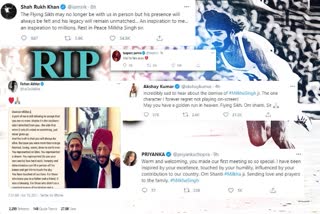 RIP Milkha Singh: Farhan, Priyanka, SRK and others pay tribute to 'Flying Sikh'