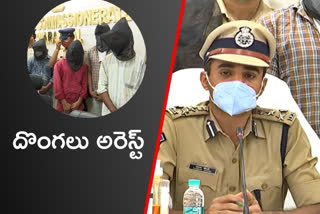 Warangal police arrested the bike thieves