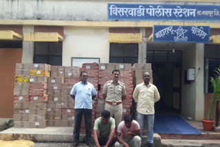 18 lakh liquor stocks seized in Nandurbar