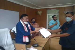 Appointment of Gaonburha distribution by Minister Jogen Mohan at Charaideo