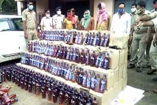 excise department raid in sundaragh and 1710 liter wine sized