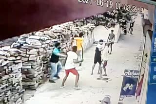 Jhalawar news, CCTV footage of swording
