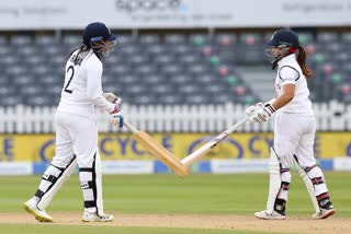 IND w vs eng w, one off test ends in a draw