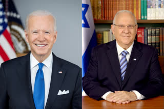 US President Joe Biden, Israeli President  Reuven Rivlin