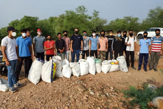 Garbage in Nahargarh Sanctuary, Cleaning of Nahargarh Sanctuary