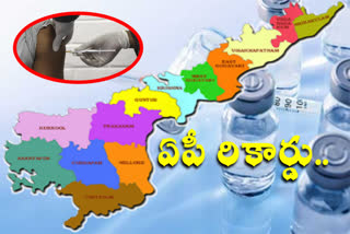 కొవిడ్‌ వ్యాక్సినేషన్‌లో ఏపీ రికార్డు