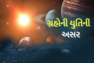 ગ્રહોની યુતિની જુદા-જુદા ક્ષેત્રો પર અસર