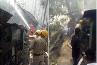 Hut fire in Kullu