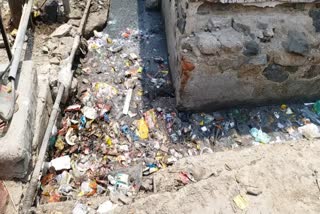 अलवर के इलाकों में गंदगी, Dirt in the areas of Alwar