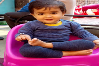 Ishani, a 21-month-old toddler