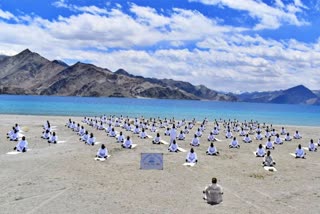 Indo-Tibetan Border Police  performs Yoga