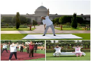 India celebrates 7th International Day of Yoga; President, Union Ministers perform yoga