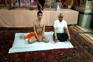 Madan Kaushik did yoga