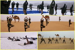 yoga practice by itbp soilders