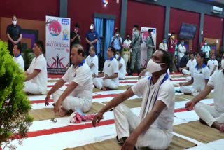 Central Yoga Day observed at Lakhimpur