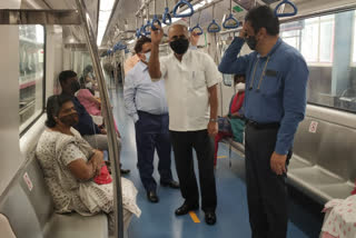Metro service resumes in Bangalore