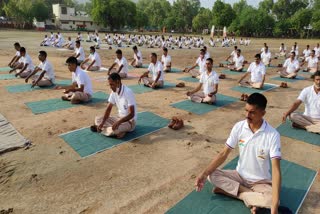 international yoga day, international yoga day 2021, अंतरराष्ट्रीय योग दिवस, अंतरराष्ट्रीय योग दिवस 2021, वर्चुअल योग, virtual yoga, अजमेर न्यूज, राजस्थान में योग दिवस का आयोजन