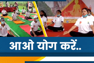 international yoga day celebrated in dhanbad