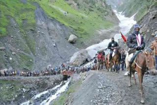 Amarnath Yatra cancelled news  covid amarnath yathra cancelled news  Amarnath Yatra latest news  amarnath yatra manoj sinha news  അമര്‍നാഥ് തീര്‍ത്ഥാടന യാത്ര വാര്‍ത്ത  അമര്‍നാഥ് തീര്‍ത്ഥാടന യാത്ര റദ്ദാക്കി വാര്‍ത്ത  കൊവിഡ് അമര്‍നാഥ് തീര്‍ത്ഥാടന യാത്ര റദ്ദാക്കി വാര്‍ത്ത