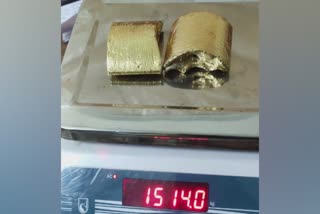 kannur international airport  kannur international airport gold seizure  gold seized in kannur  കണ്ണൂർ വിമാനത്താവളത്തിൽ സ്വർണ വേട്ട  കണ്ണൂരിൽ സ്വർണവേട്ട വാർത്ത  കണ്ണൂർ സ്വർണവേട്ട