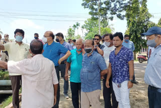 MLA Ramendra Narayan Kalita visited flood affected area