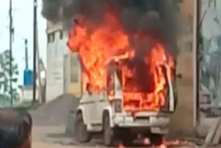 car fire