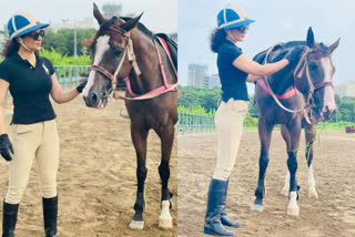 Kangana Ranaut shares photos from her horse riding session