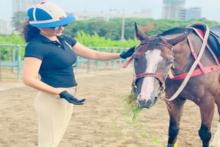 Bollywood actress Kangana Ranaut shared a picture with a horse on social media