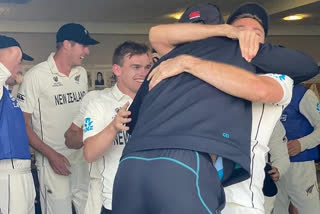 wtc final : ross-taylor-and-tim-southee-express-themselves-as-new-zealand-win-thier-first-icc-title