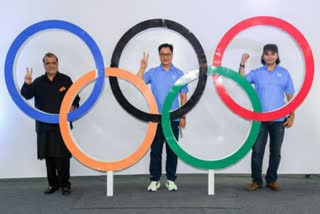 Sports minister kiren rijiju,  official theme song for olympic,  indian team for tokyo olympic, ଅଲମ୍ପିକ୍ସ ପାଇଁ ରିଲିଜ ହେଲା ଥିମ ସଙ୍ଗ୍‌, ଟୋକିଓ ଅଲମ୍ପିକ, tokyo olympic