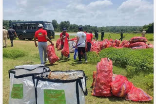 6 tonne of plastic waste in Kabini watershed