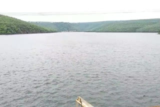 Ongoing flooding  in Srisailam reservoir