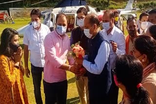 CM JAIRAM THAKUR REACH DHARAMSHALA