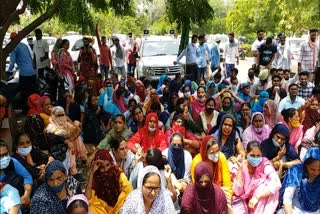 sirsa health workers protest agaisnt health department