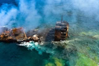 burning of container ship in Sri Lanka