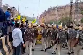 Farmer Paidal march Panchkula