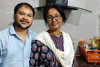 akhil gogoi has reached his home in selenghat