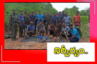 Police defuse explosives planted by Maoists in Koppunur forest area of Mulugu district