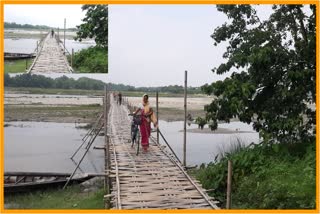 poor condition of  Chirang-Kokrajhar bridge in Kasudola