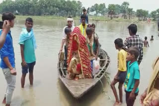 nitish governments development exposes ,bride and groom bid farewell with the aid of boa